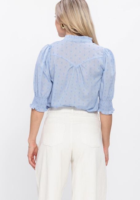 Lichtblauwe NEO NOIR  DIANA DOBBY S BLOUSE - large