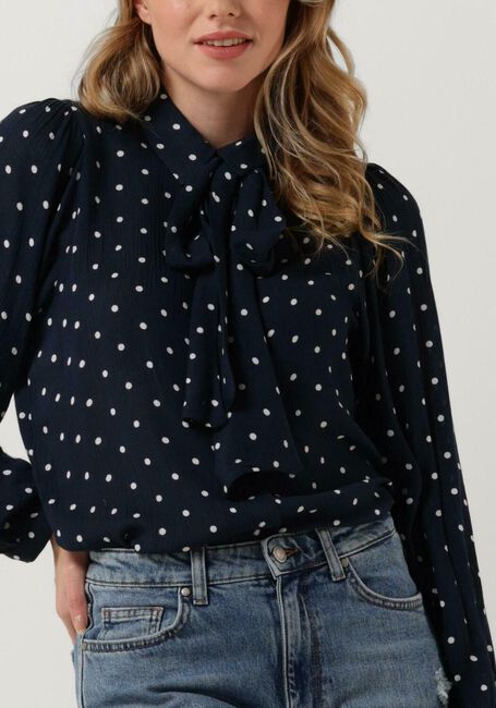 LOLLYS LAUNDRY ELLIE SHIRT Blouses Bleu foncé - large