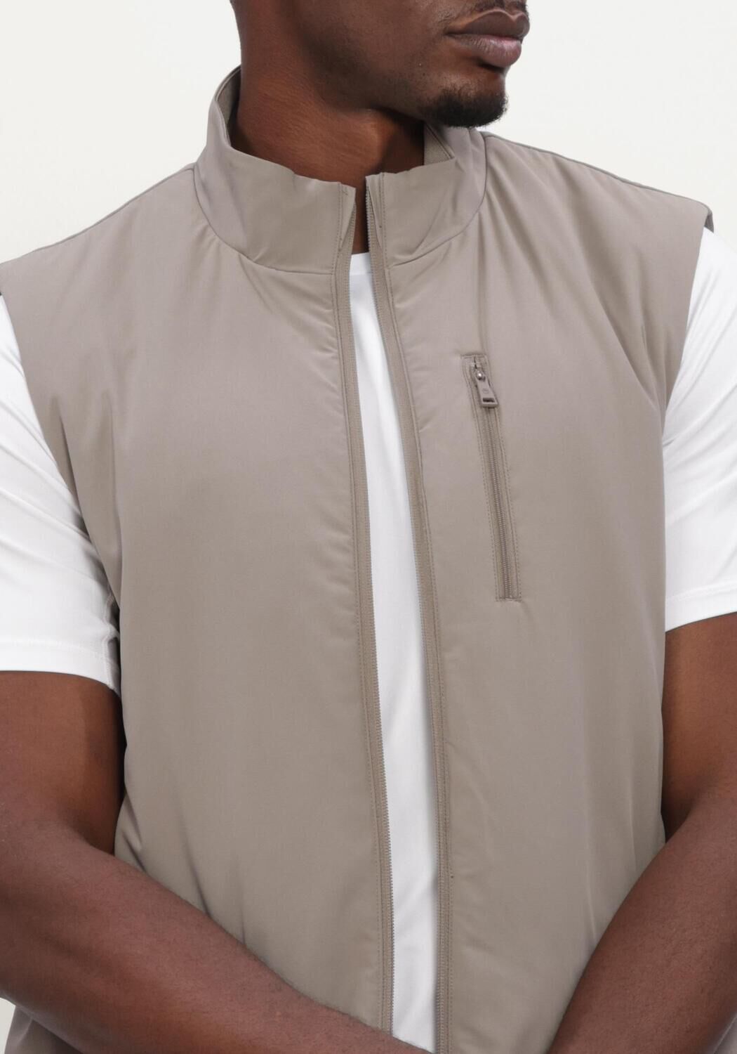 AIRFORCE LEX BODYWARMER Polos & T-Shirts en beige - large