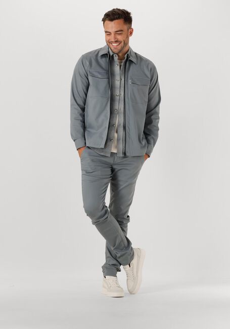 CAST IRON Chemise décontracté BRUSHED MOULINE CHECK en gris - large