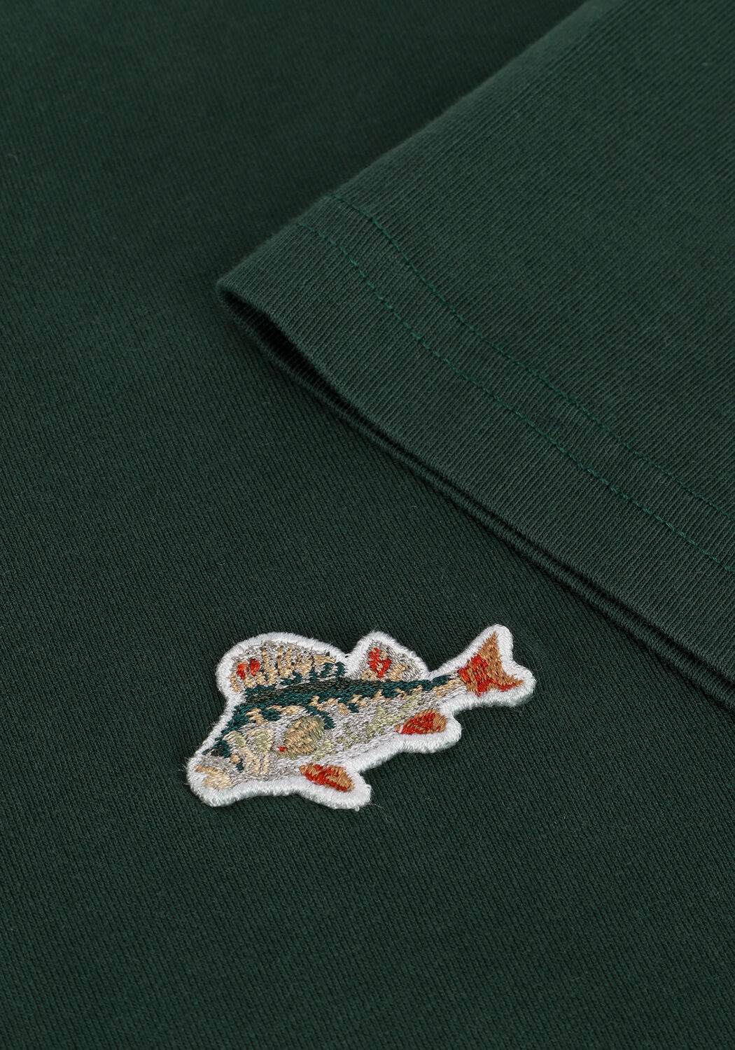 FOR&Eacute;T T-shirt FISH Vert fonc&eacute; - large