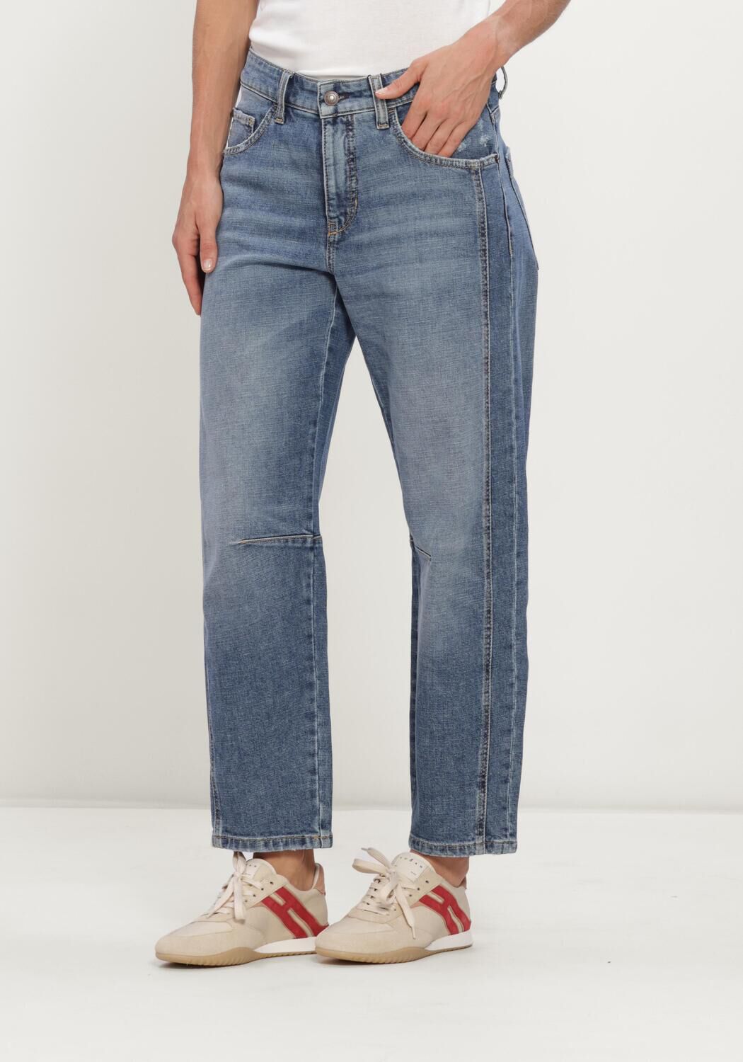 Blauwe CAMBIO Wide jeans ELIA - large