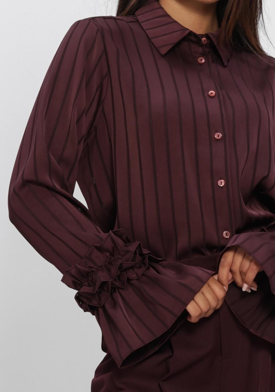 Bordeaux NUKUS  AMALIA BLOUSE STRIPE - large