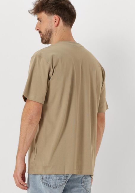 CALVIN KLEIN T-shirt WOVEN LABEL RELAXED TEE en beige - large