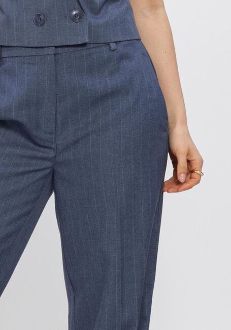 DANTE6 Pantalon ALAIN PINSTRIPE SMART PANTS en bleu - large