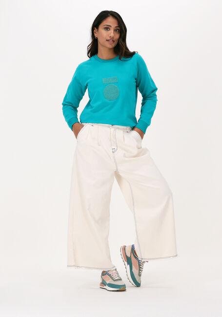 Blauwe 10DAYS Sweater SWEATER TERRY - large