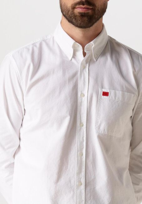 HUGO Chemise décontracté EVITO en blanc - large