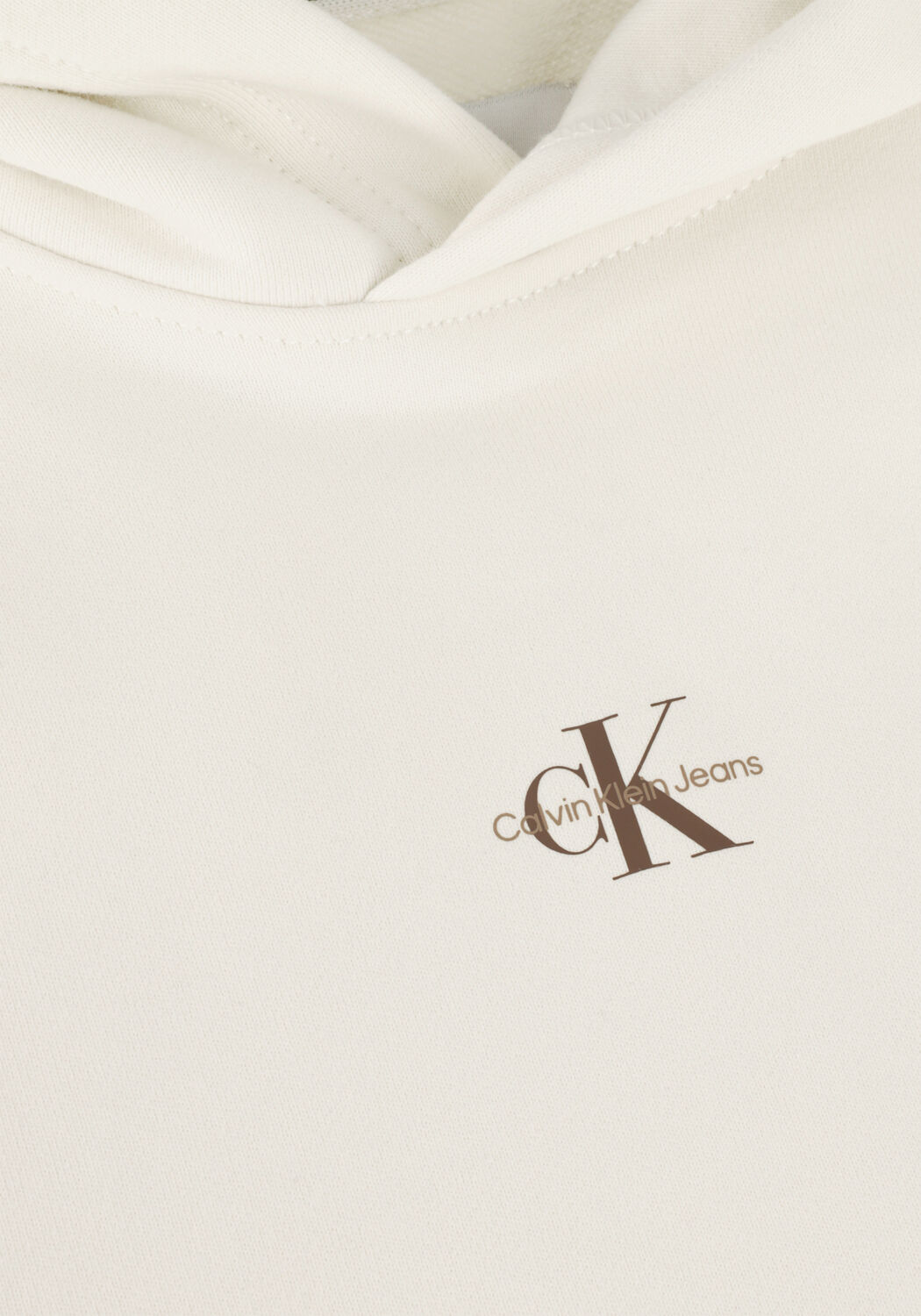 CALVIN KLEIN Chandail MICRO MONOLOGO HOODIE Blanc - large