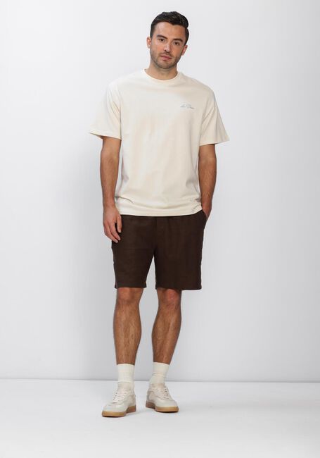 Bruine LES DEUX Korte broek OTTO LINEN SHORTS - large