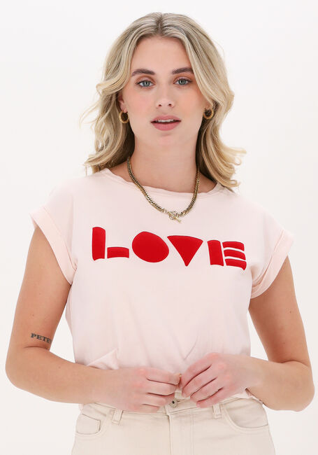 BY-BAR T-shirt THELMA LOVE TOP en rose - large
