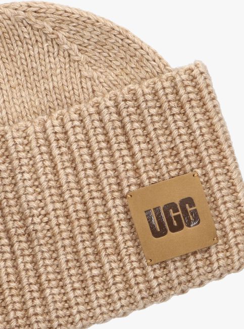 Camel UGG Muts EXAGGERATED CUFF BEANIE - large