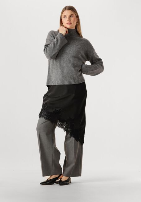 SELECTED WOMEN Pull SLFCILLE CASHMERE BLEND HIGH  NECK NOOS en gris - large