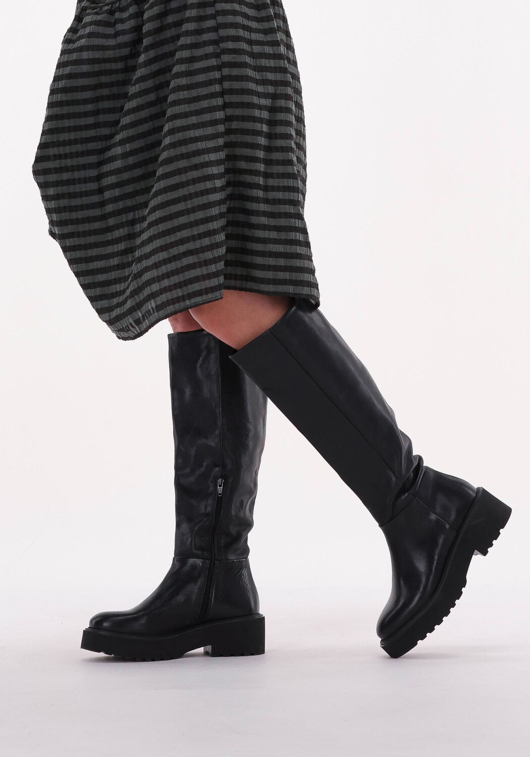 VIA VAI Bottes hautes BOBBI en noir - large