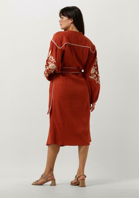 STELLA FOREST Robe midi E24RO012 en rouge - large