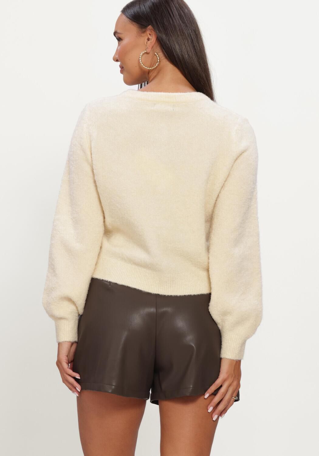 Creme YDENCE Trui CARDIGAN EDEN - large