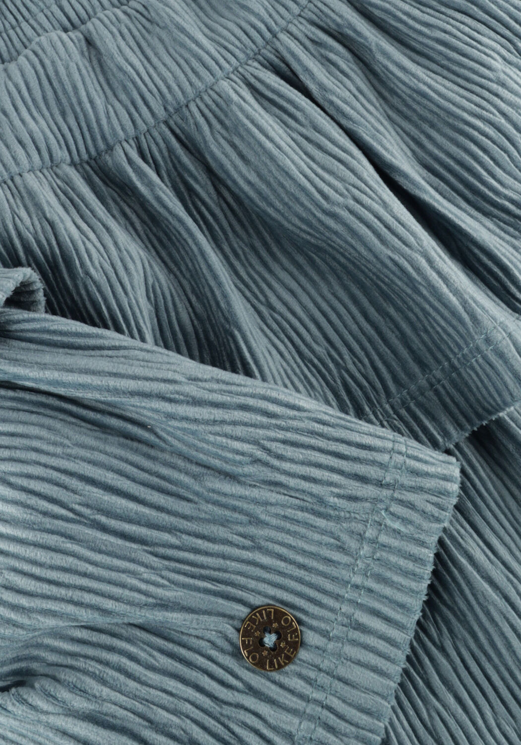 LIKE FLO Mini-jupe HILA VELVET SKIRT en bleu - large