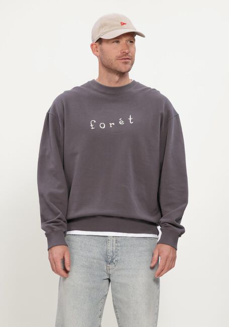 Grijze FOR&Eacute;T Sweater ROPE SWEATSHIRT - large