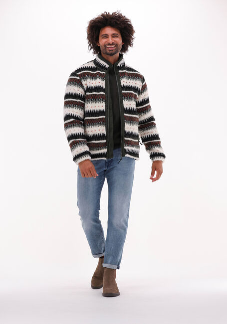 Donkergroene SELECTED MEN Coltrui ROBERT LS KNIT MOCK NECK - large