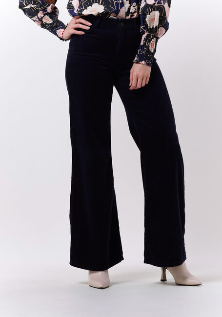 FABIENNE CHAPOT Pantalon large EVA CORD WIDE LEG TROUSERS Bleu foncé - large