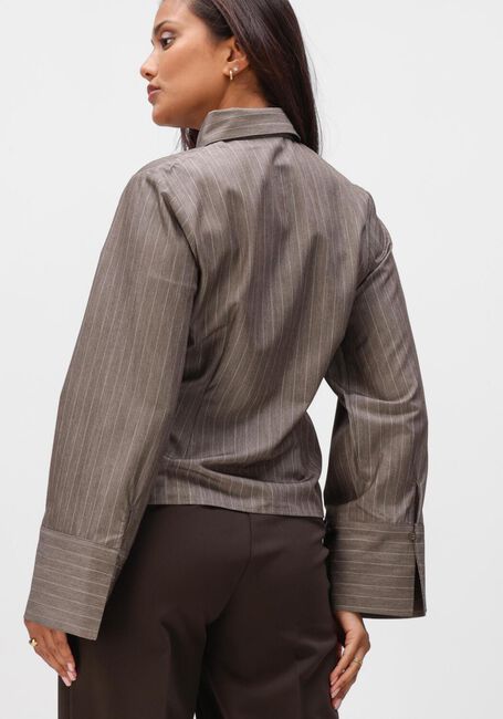 NEO NOIR ROSA PINSTRIPE MELANGE SHIRT Blouses en taupe - large
