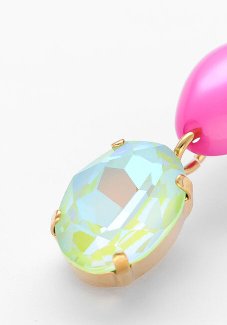 LOTT. GIOIELLI CE SW OVAL WITH OVAL STRASS PENDANT M Bijou Fuchsia - large