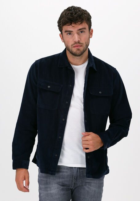 SELECTED HOMME Surchemise SLHLOOSEDECKER OVERSHIRT LS CO en bleu - large