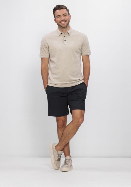 CAST IRON Polo SHORT SLEEVE POLO SLIM FIT POPCORN JERSEY MELANGE Sable - large