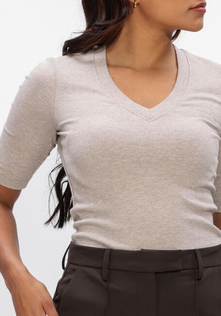 INWEAR Haut DAGNAIW MELANGE V T-SHIRT en beige - large