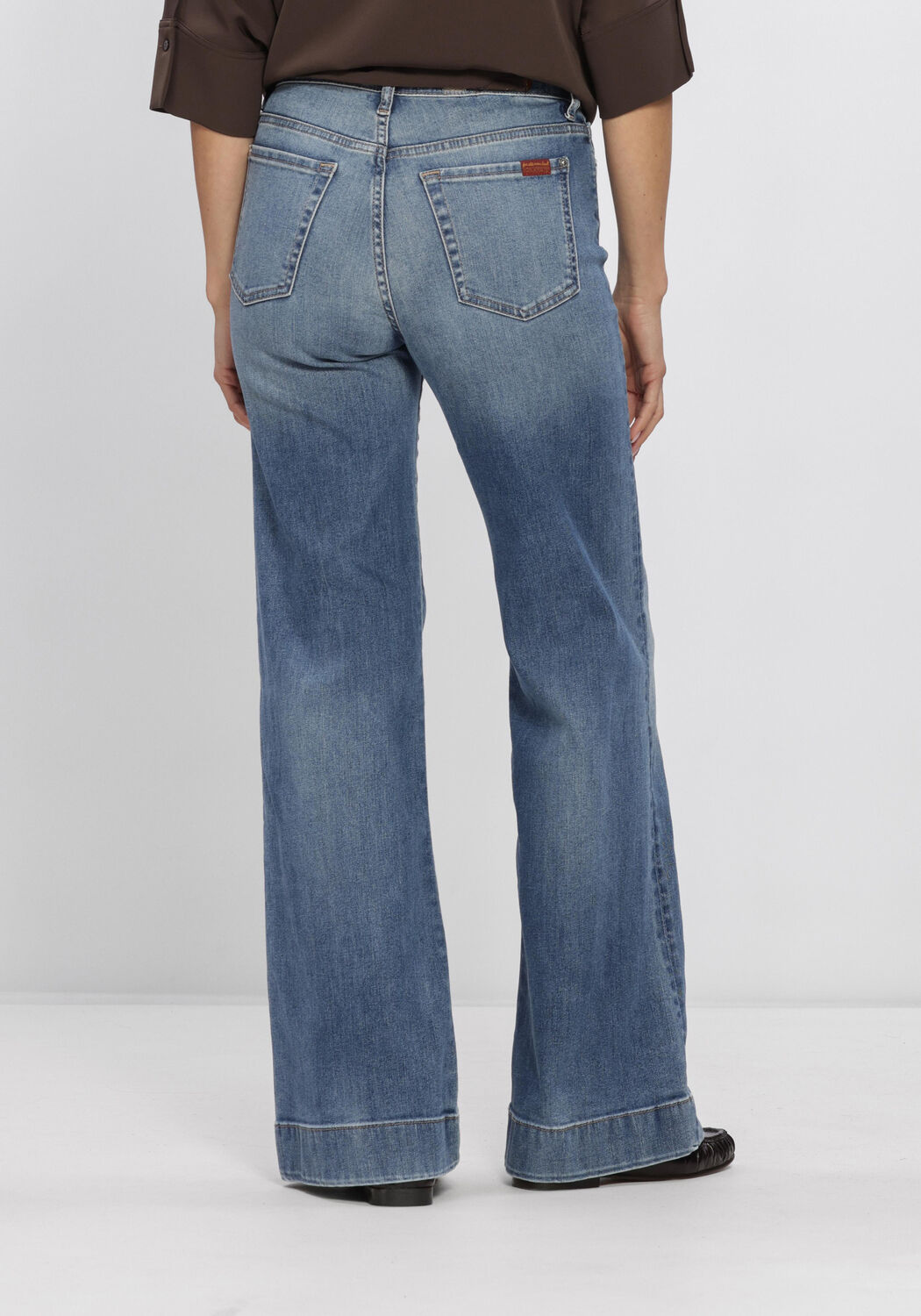 Lichtblauwe 7 FOR ALL MANKIND Wide jeans MODERN DOJO TAILORLESS - large