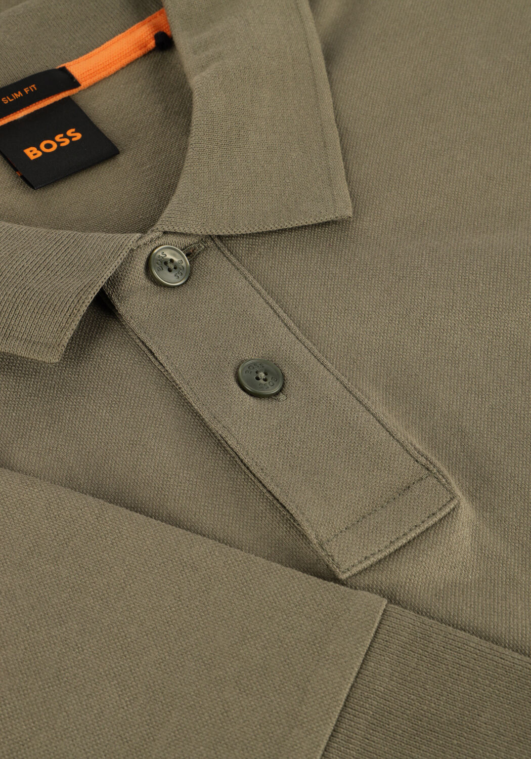 Khaki BOSS ORANGE Polo PASSERBY - large