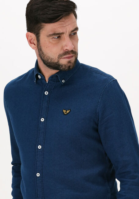 PME LEGEND Chemise décontracté LONG SLEEVE SHIRT INDIGO DENIM Bleu foncé - large