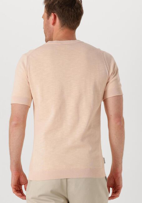 CAST IRON T-shirt COTTON BLEND SLUB Rose clair - large