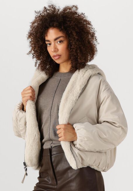 BEAUMONT Manteau en fausse fourrure MAX JACKET en blanc - large