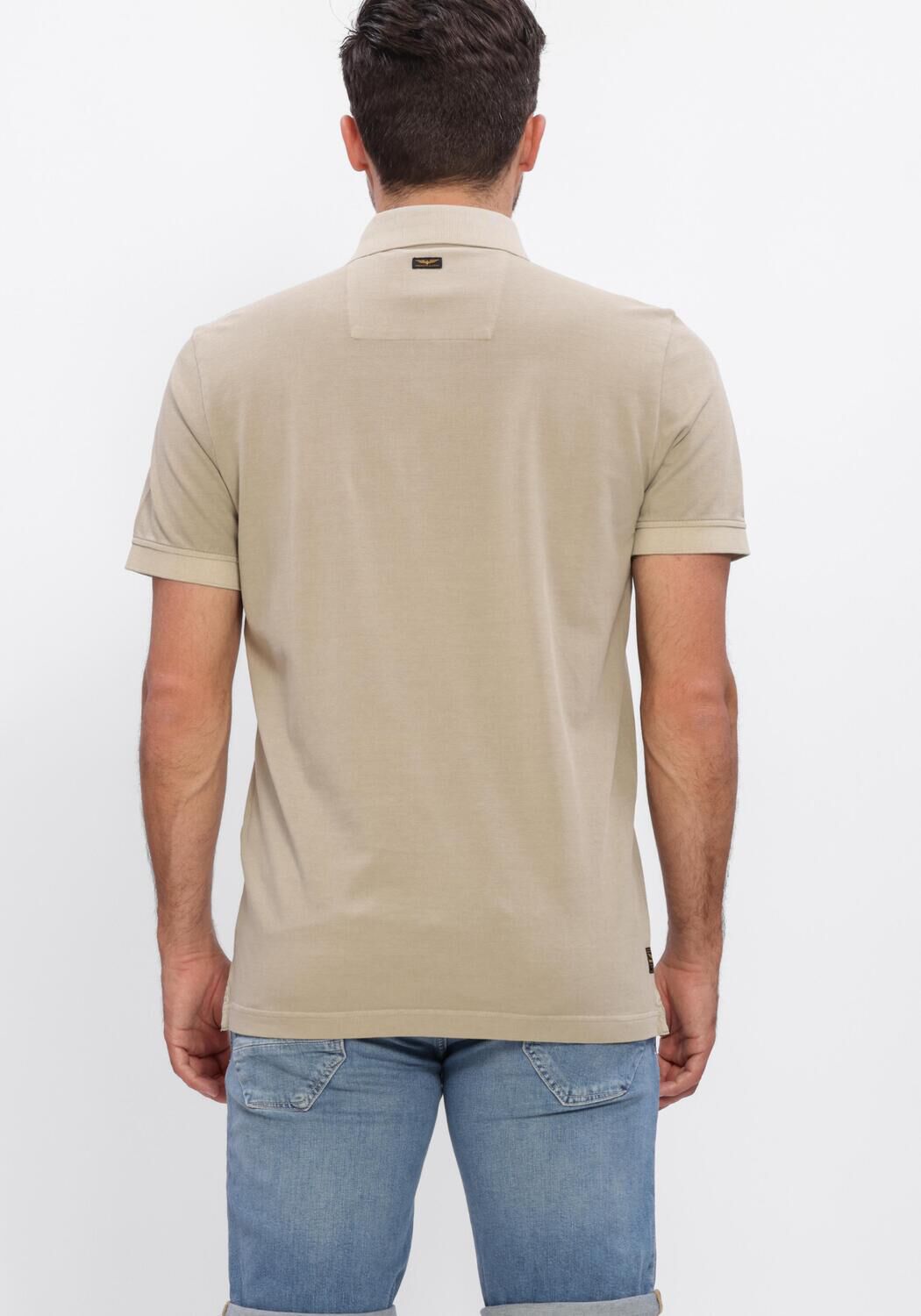 Beige PME LEGEND Polo SHORT SLEEVE POLO PIQUE GARMENT DYED TAILWING - large