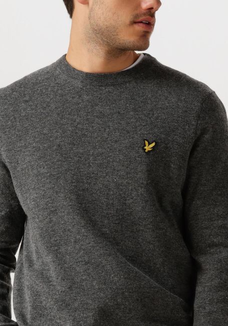 LYLE & SCOTT Pull LAMBSWOOL BLEND CREW NECK JUMPER Gris foncé - large