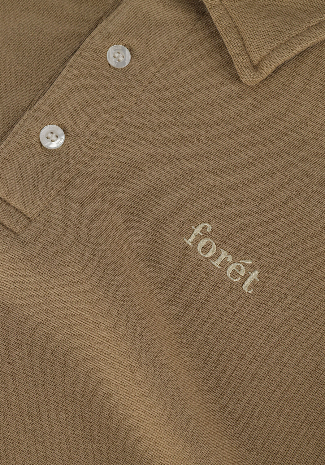 FOR&Eacute;T Pull HERB POLO SWEATSHIRT Sable - large