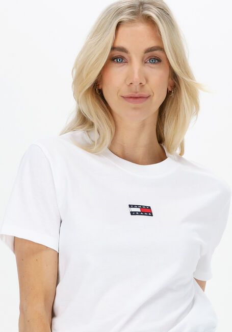 TOMMY JEANS T-shirt TJW TOMMY CENTER BADGE TEE en blanc - large