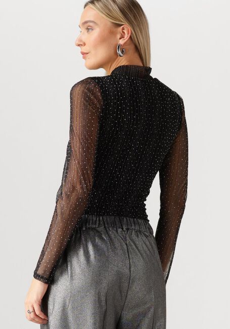 Zwarte NUKUS Top PUCK TOP STRASS - large
