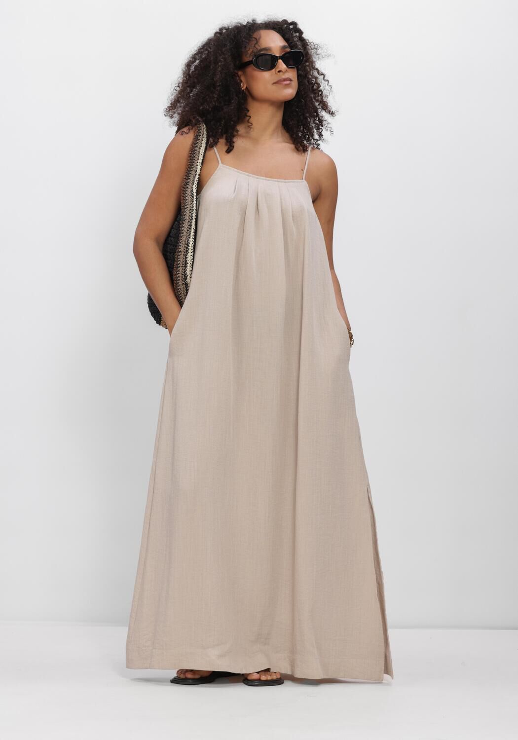 CO'COUTURE Robe maxi EVACC STRAP DRESS en beige - large