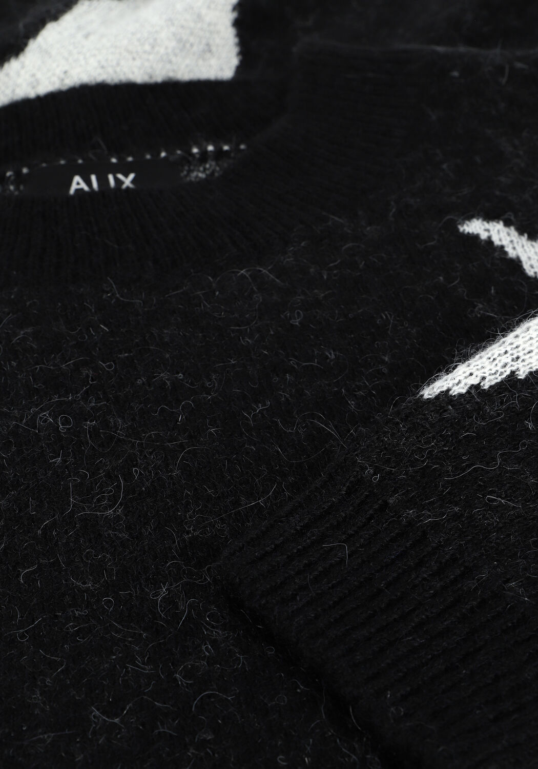 Zwarte ALIX THE LABEL Trui BULL JAQUARD PULLOVER - large