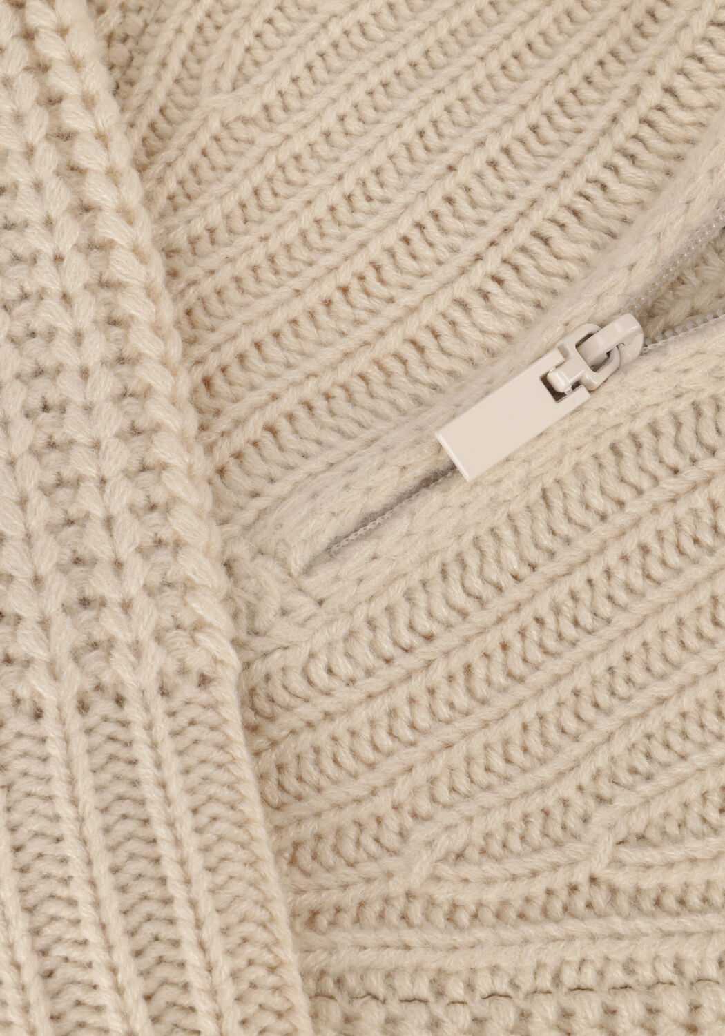 COLOURFUL REBEL Pull YFKE KNITWEAR ZIP PULLOVER Sable - large