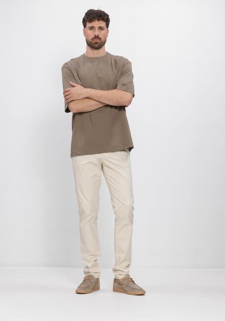 Beige PROFUOMO T-shirt T-SHIRT CREW NECK HEAVY COTTON - large