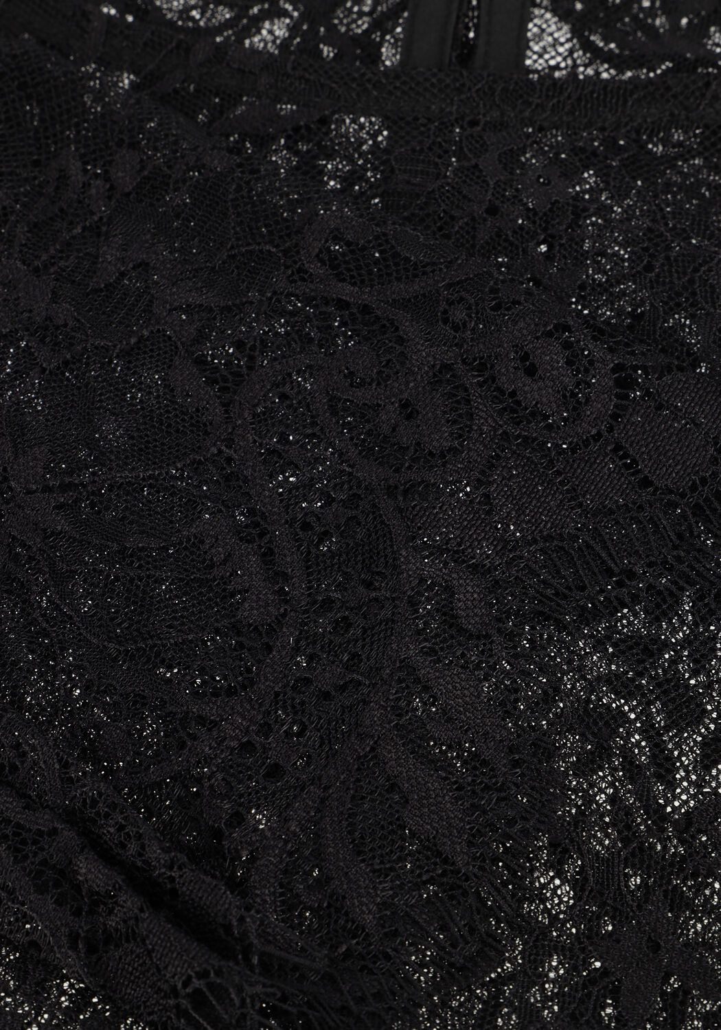 SELECTED WOMEN SLFDAPHNE LS LACE TOP Hauts & T-shirts en noir - large