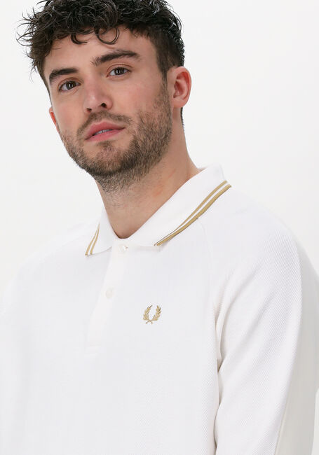 FRED PERRY Chandail SWEATSHIRT PANEL POLO SHIRT en blanc - large
