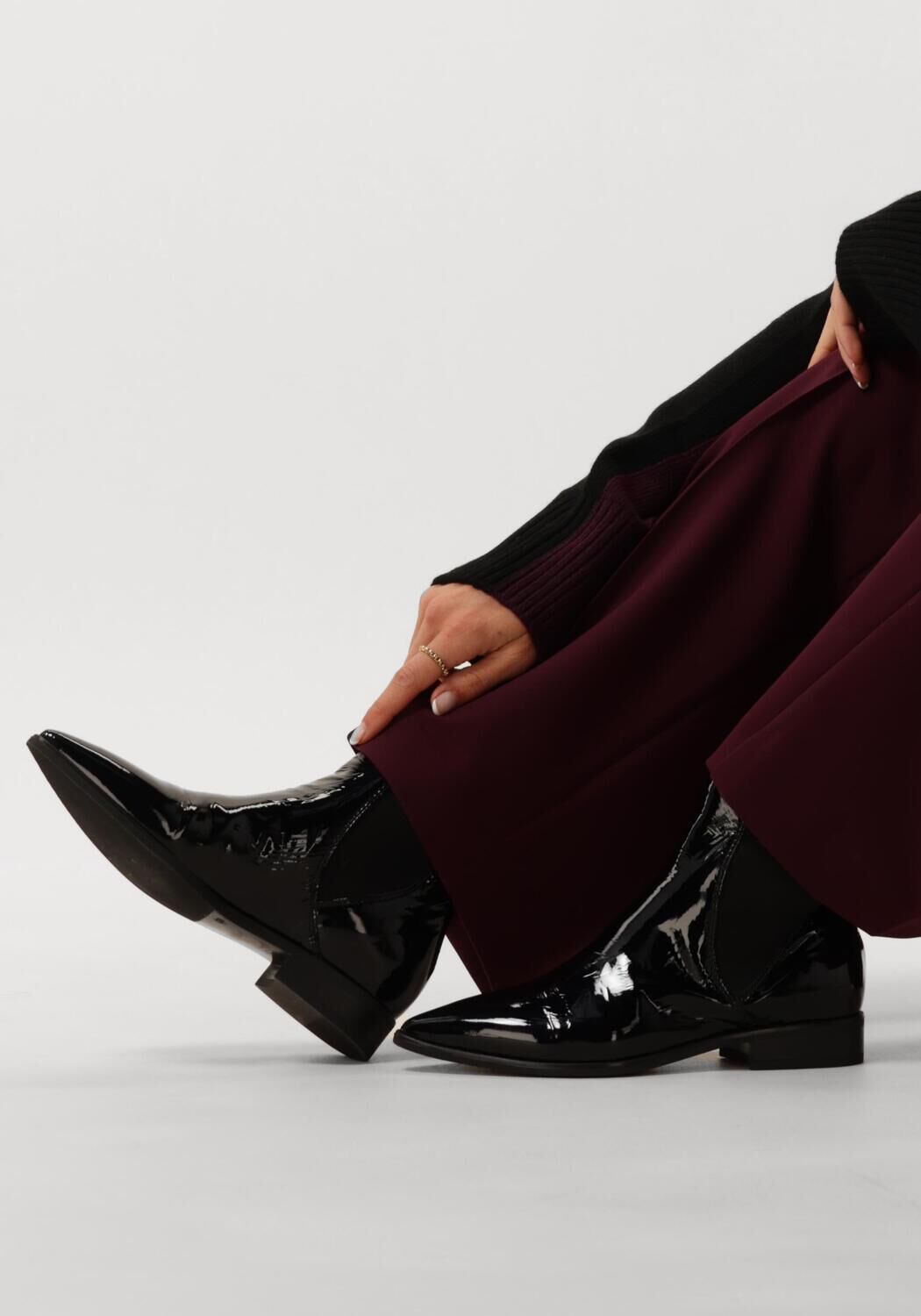 Zwarte BLASZ Enkellaarsjes L63201 - large