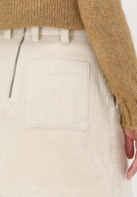 VANILIA Mini-jupe RIB CORD SKIRT Blanc - large