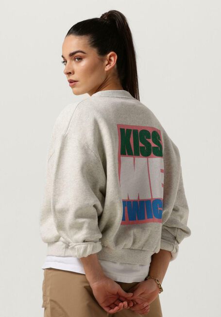 Grijze BY-BAR Trui BIBI BIG KISS SWEATER - large