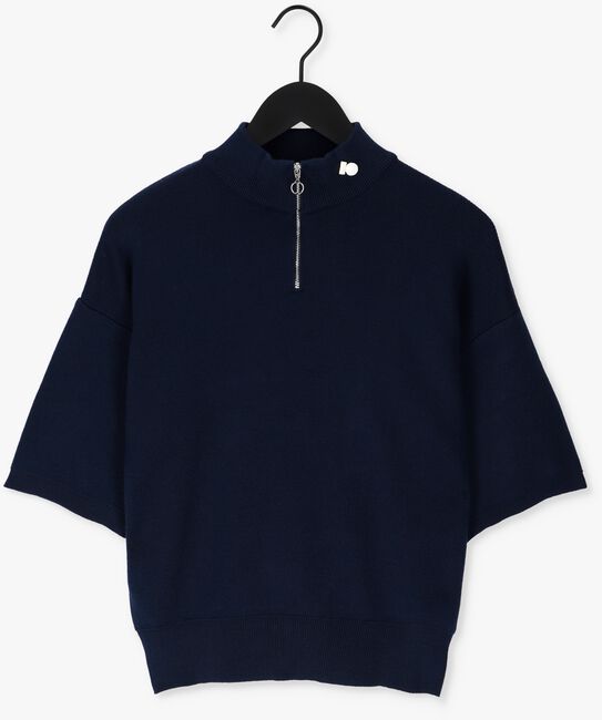 10 DAYS Pull KNITTED POLO TEE Bleu foncé - large
