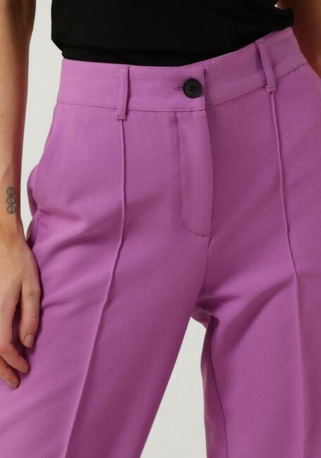 JANSEN AMSTERDAM Pantalon WQ417 WOVEN WIDE LONG PANTS en violet - large