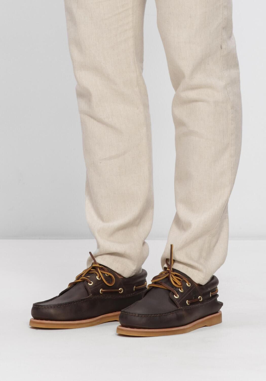 TIMBERLAND CRAFTED BOAT Chaussures &agrave; lacets en marron - large